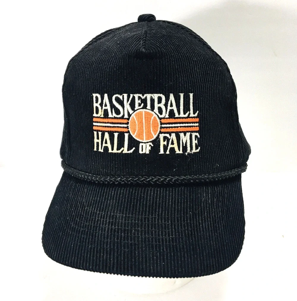 Vintage 80's Corduroy Rope Basketball Yupoong Snapback Hat Cap Bengals Colors